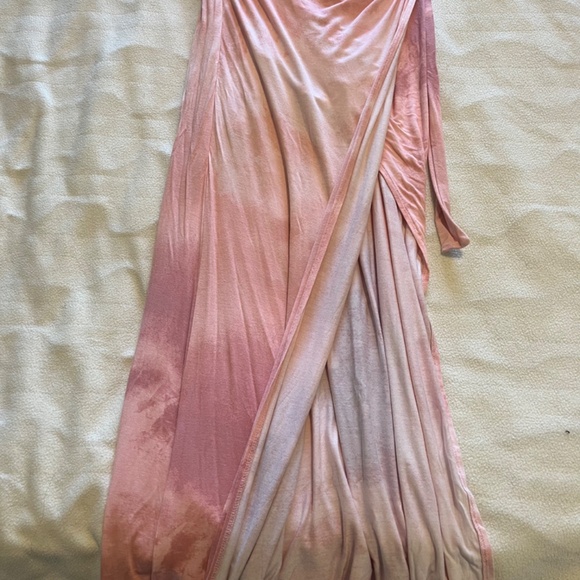 Free People Alyssa Wrap Dress Pink Tie Dye [Small] - Picture 6 of 9